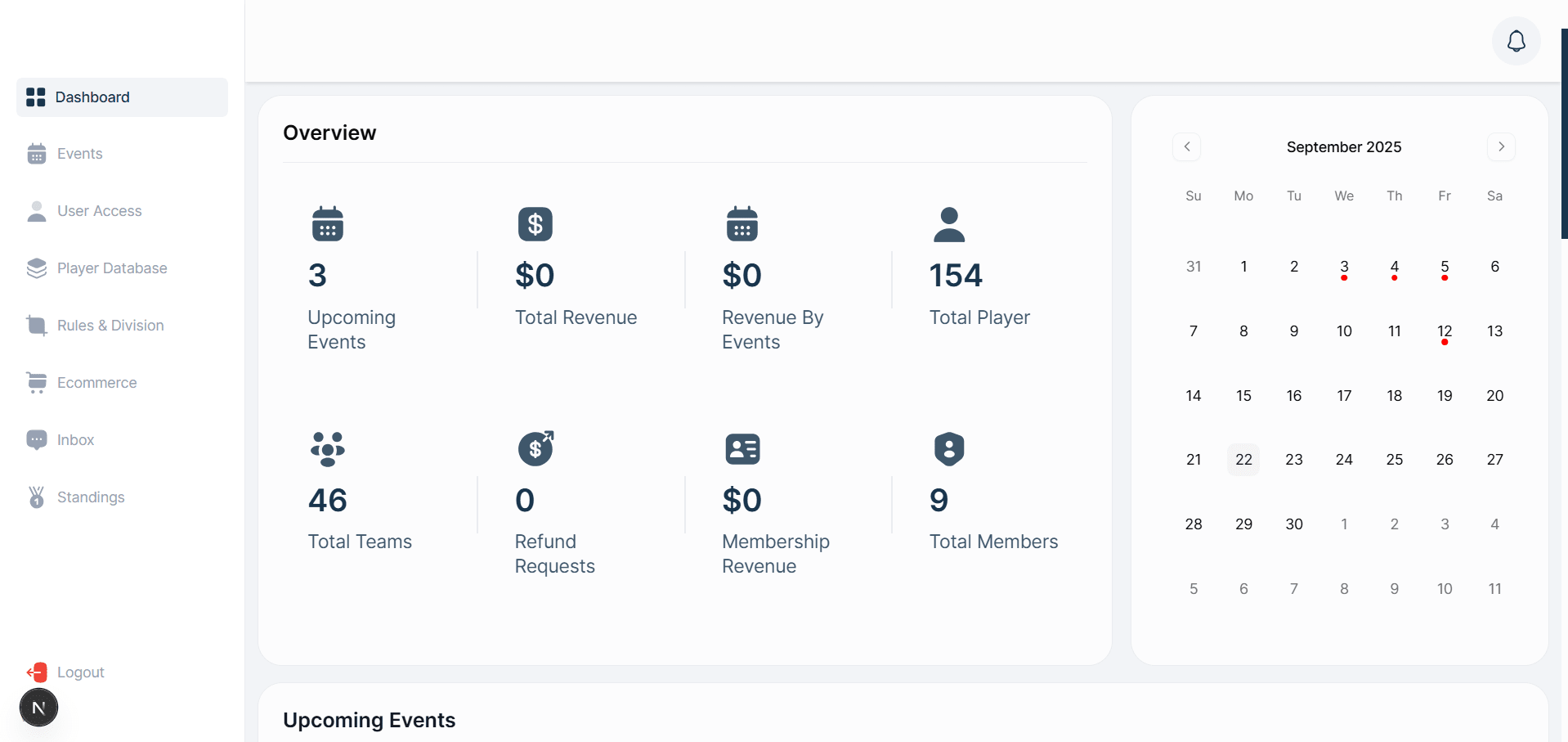Event Management & Admin Portal